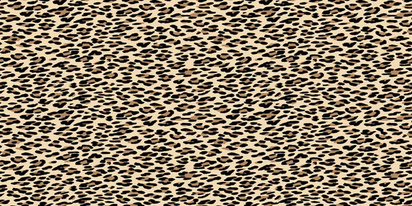 Seamless leopard pattern. Natural fur leopard print. Animal skin texture background. Animal spot illustration. — Stock Vector