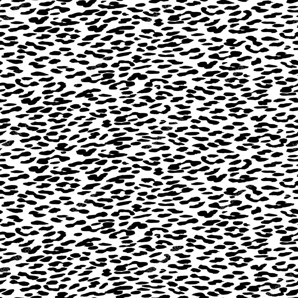 Black And White Leopard Texture Background Seamless Animal Skin