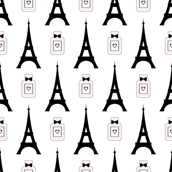 Söta tecknade turer Eiffel — Stock vektor