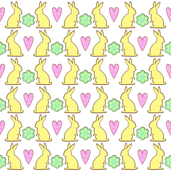 Easter cookies pattern — Stock Vector