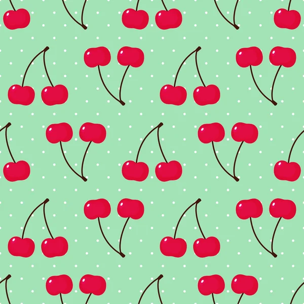 Фон со сладкими вишнями — стоковый вектор