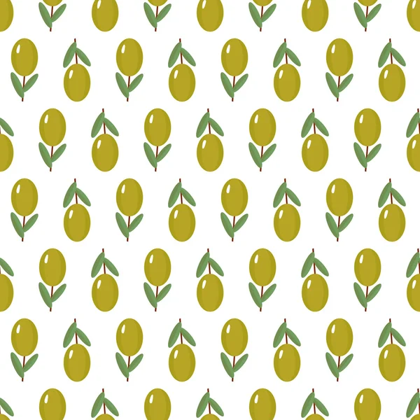 Fond avec des olives fraîches — Image vectorielle