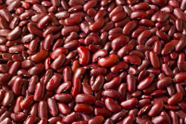 Pişmemiş Meksika fasulyeleri arka plan olarak tasarlandı.