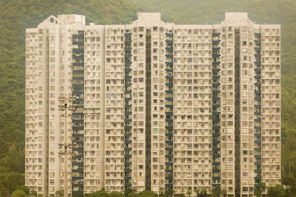 Block of building on hill in Hong Kong — Stock Photo, Image