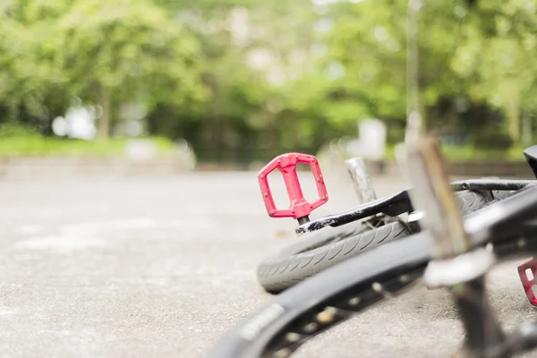 Bike Freestyle na podłodze — Zdjęcie stockowe