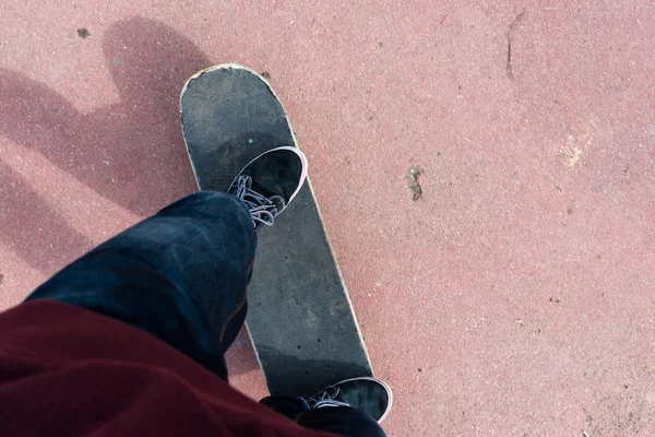 Patinador em seu patinador — Fotografia de Stock