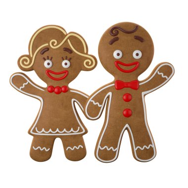 Mutlu çiftimiz Noel gingerbread