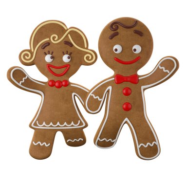 Mutlu çiftimiz Noel gingerbread