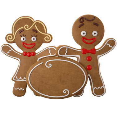 Mutlu çiftimiz Noel gingerbread