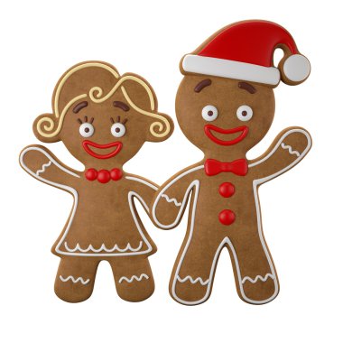 Mutlu çiftimiz Noel gingerbread