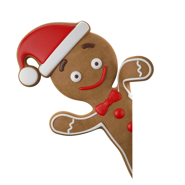 Männliche glückliche Weihnachten Lebkuchen — Stockfoto