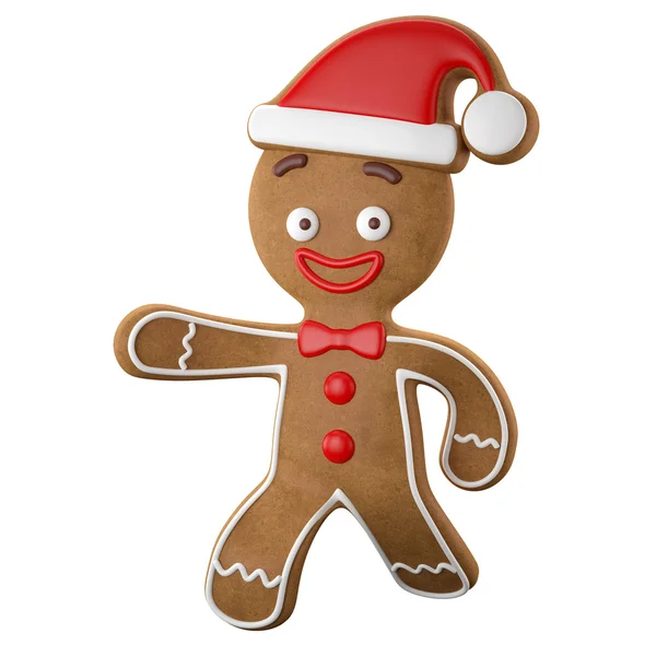 Erkek mutlu Noel gingerbread — Stok fotoğraf