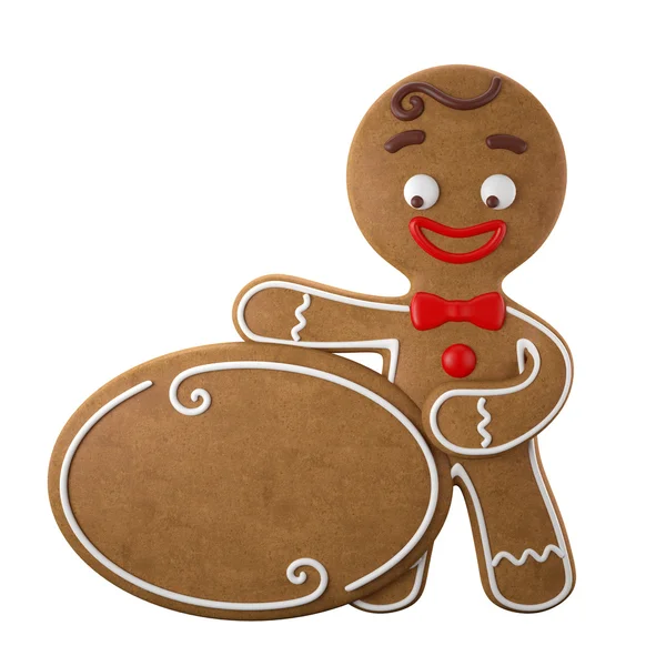 Hombre feliz Navidad pan de jengibre — Foto de Stock