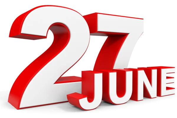 Calendar. 27 June. — Stock Photo © iCreative3D #44692469