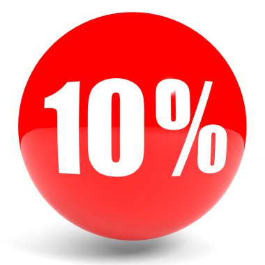 Kapalı yüzde 10 indirim. illüstrasyon.