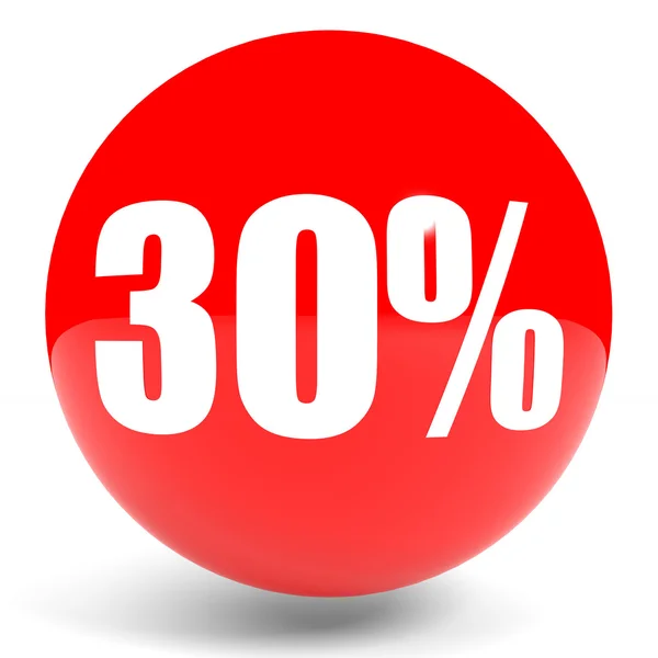 Discount 30 percent off. 3D illustration. — Stock Photo, Image