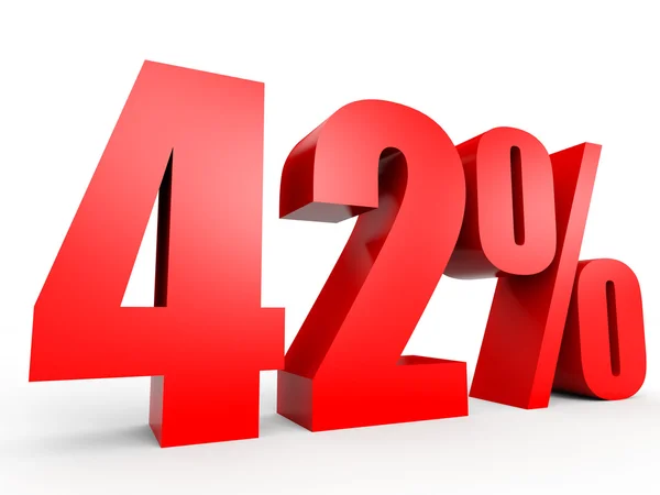Discount 42 percent off. 3D illustration. — Stock Photo, Image