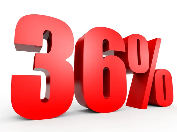 Discount 36 percent off. 3D illustration. — Stock Photo, Image