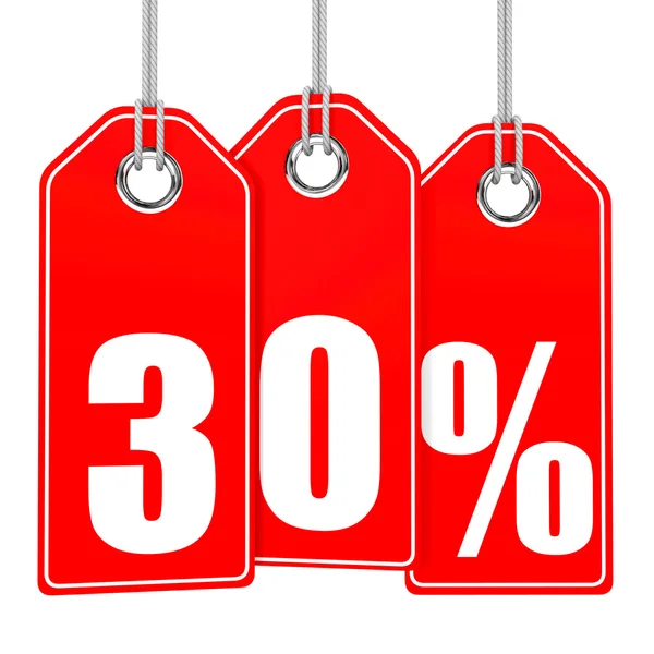 Discount 30 percent off. 3D illustration. — Stock Photo, Image
