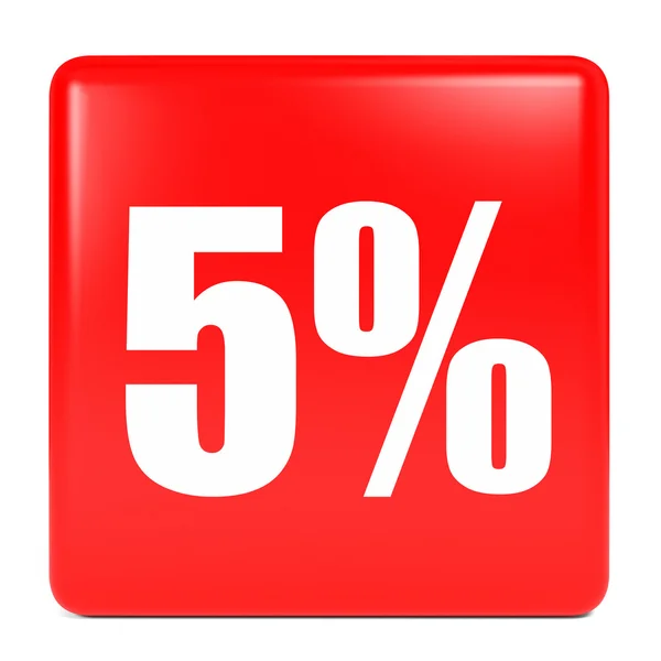 Rabat 5%. ilustracja. — Zdjęcie stockowe