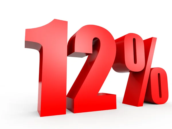 Sconto del 12%. Illustrazione 3D . — Foto Stock