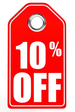 Kapalı yüzde 10 indirim. illüstrasyon.