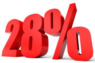 Yüzde 28 kapalı indirim. 3D çizim.