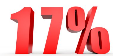 Yüzde 17 kapalı indirim. 3D çizim.