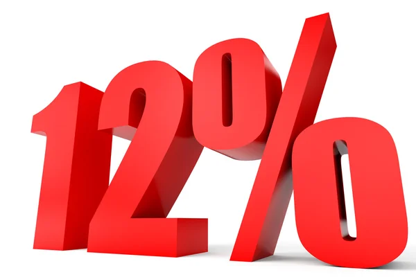 Sconto del 12%. Illustrazione 3D . — Foto Stock