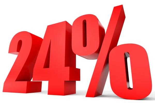 Discount 24 percent off. 3D illustration. — Stock Photo, Image
