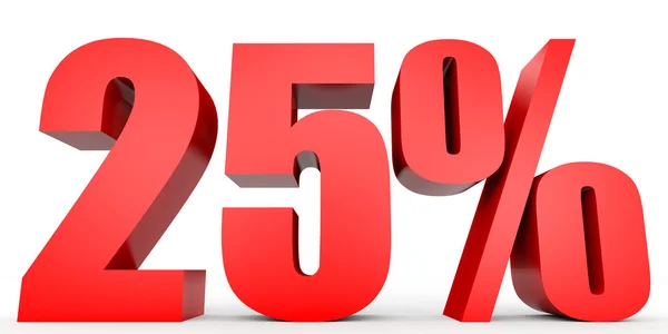 Sconto del 25%. Illustrazione 3D . — Foto Stock