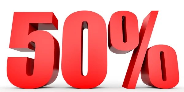 Discount 50 percent off. 3D illustration. — Stock Photo, Image