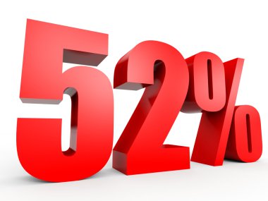 Kapalı yüzde 52 indirim. 3D çizim.