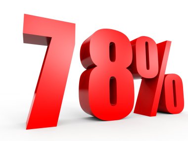 Kapalı yüzde 78 indirim. 3D çizim.