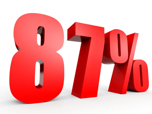 Discount 87 percent off. 3D illustration. — Stock Photo, Image