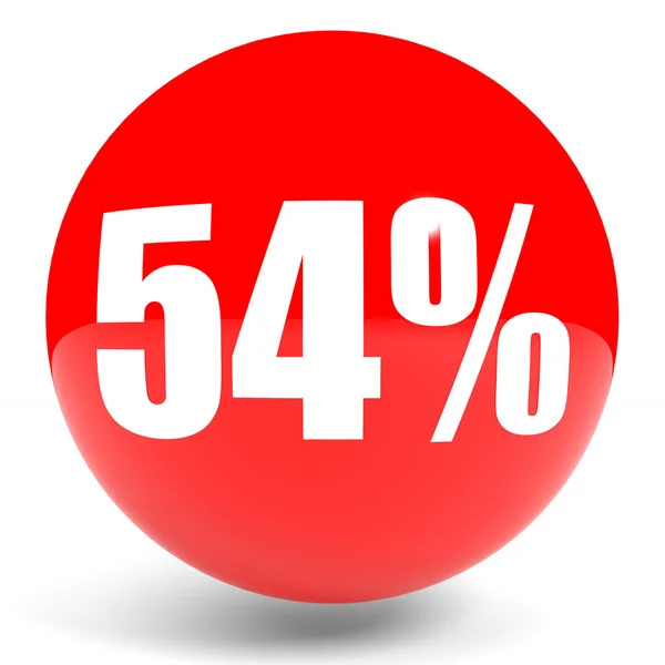 Discount 54 percent off. 3D illustration. — Stock Photo, Image