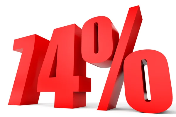 Discount 74 percent off. 3D illustration. — Stock Photo, Image