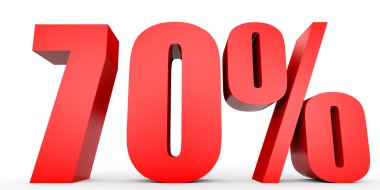 Yüzde 70'i kapalı indirim. illüstrasyon.