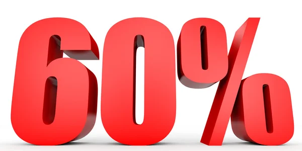 Discount 60 percent off. 3D illustration. — Stock Photo, Image