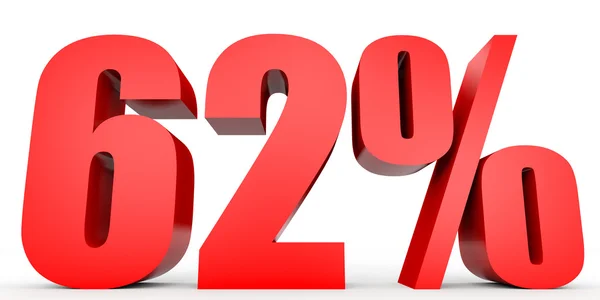 Discount 62 percent off. 3D illustration. — Stock Photo, Image