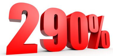 Kapalı 290 yüzde indirim. 3D çizim.