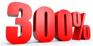 Yüzde 300 kapalı indirim. 3D çizim.