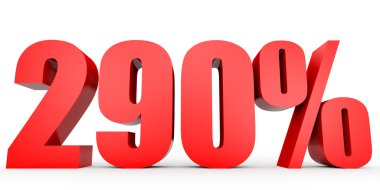 Kapalı 290 yüzde indirim. 3D çizim.