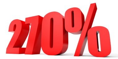 Kapalı 270 yüzde indirim. 3D çizim.