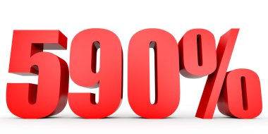 Kapalı 590 yüzde indirim. 3D çizim.