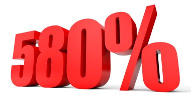 Kapalı 580 yüzde indirim. 3D çizim.