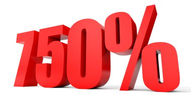 Kapalı 750 yüzde indirim. 3D çizim.