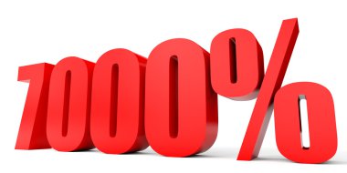 Kapalı 7000 yüzde indirim. 3D çizim.