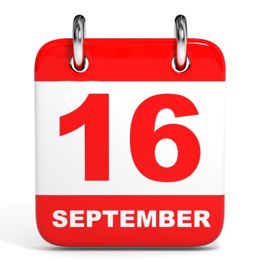 Takvim. 16 Eylül.