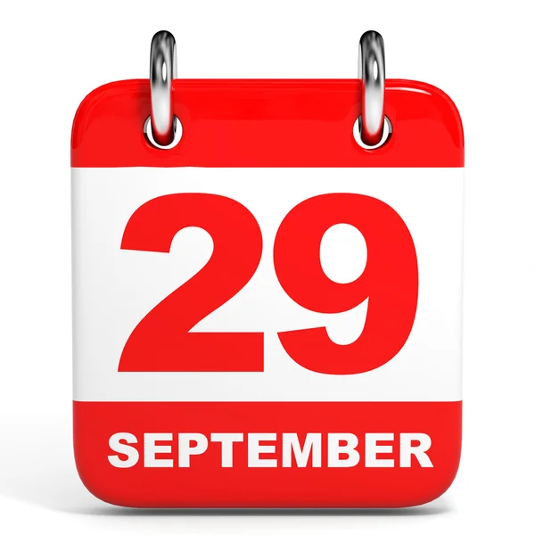 Calendario. 29 settembre . — Foto Stock
